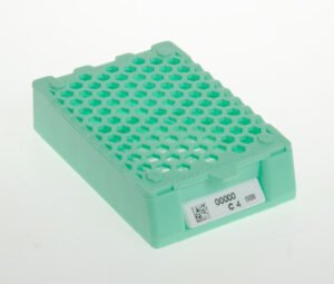 Pathology macro processing Cassette with QR