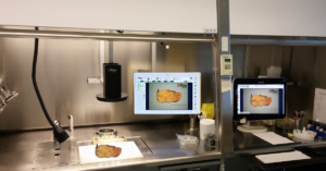 gross pathology imaging station with ORNet grossing system installed